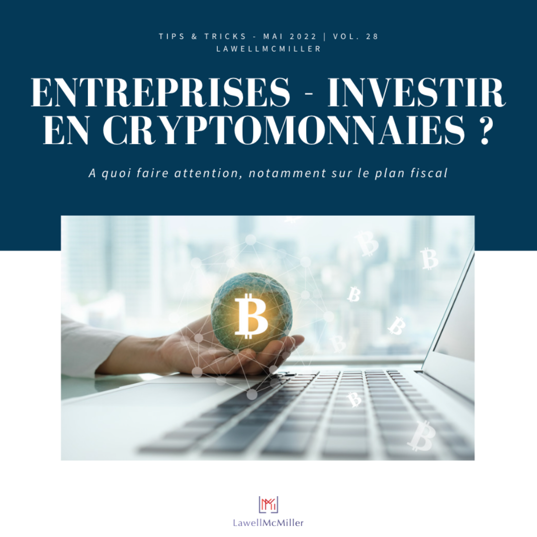 ENTREPRISES - INVESTIR EN CRYPTOMONNAIE?